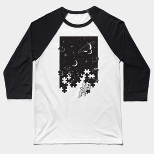 Astronaut Surreal Space Puzzle Baseball T-Shirt